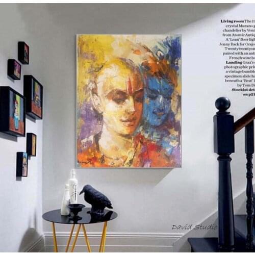 Fulk Art By Hand Painted Impression World Art Figure Oil Painting On Shown in Dubai On Canvas For Wall Decoration