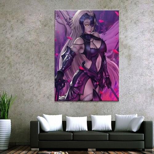 Home Decor Canvas 1 Piece Sexy Anime Fate Grand Order Jeanne d Arc Art Posters and Prints Painting Home Decoration Wall Pictures