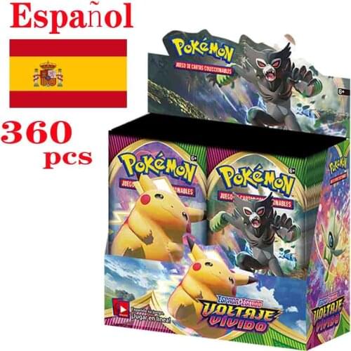 Pokemon TCG: VIVID VOLTAGE Elite Trainer 36 Bags Sealed Booster Box Collection Trading Card Game Toys
