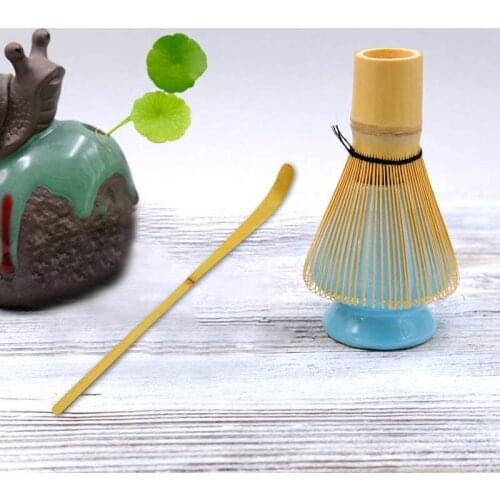 3 Pcs Retro Bamboo Matcha Tea Whisk Set for Japanese Tea Ceremony Home Accessories