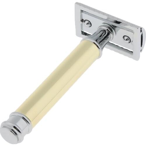 Men Classic Traditional Double Edge Safety Razor Shaver Manual Shaving Gold