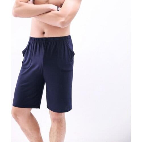 New 2021 Outdoor Summer Sport Training Running mens Stretch thin High elastic Modal Solid fertilizer plus size 4XL men shorts