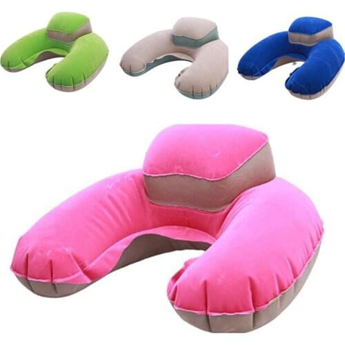 Soft U Shaped Slow Rebound Memory Foam Travel Neck Pillow For Office Flight Traveling Cotton Pillows Head Rest Cushion