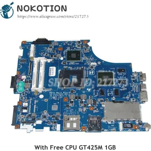 NOKOTION MBX-235 1P-0107200-8011 A1796418B MAIN BOARD For Sony VAIO VPCF Laptop Motherboard GT425M DDR3 HM55 Free CPU