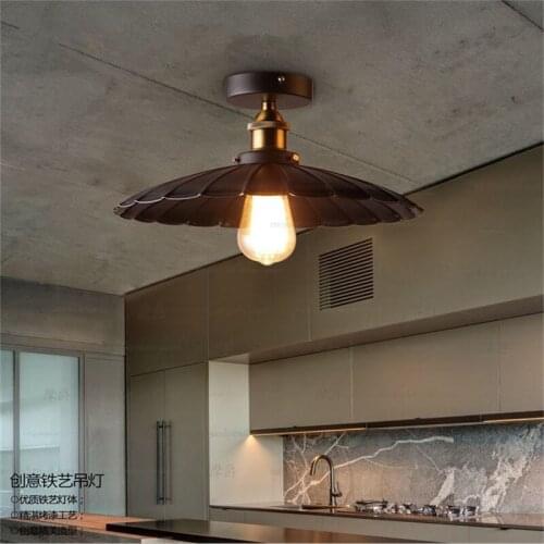 Industrial Design Vintage Round Retro Light Pendant lights Pendant Lamps Hanging Light LED Lighting Fixtures 85-260V