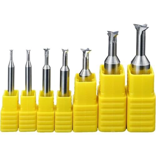 New 1pcs 45 Degree 60 Degree 75 Degree Carbide Dovetail Milling Cutter Alloy Straight Shank (3 4 5 6 7 8 9 10 11 12mm 16mm 20mm)