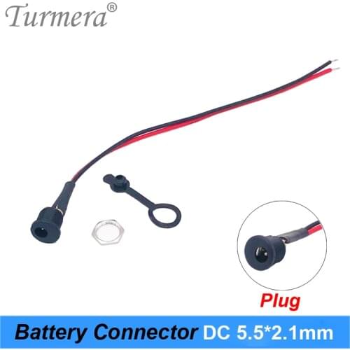 DC Battery Power Plug Connector for Diy DC Waterproof Jack Connector DC022B 5.5 X 2.1 mm with Wire