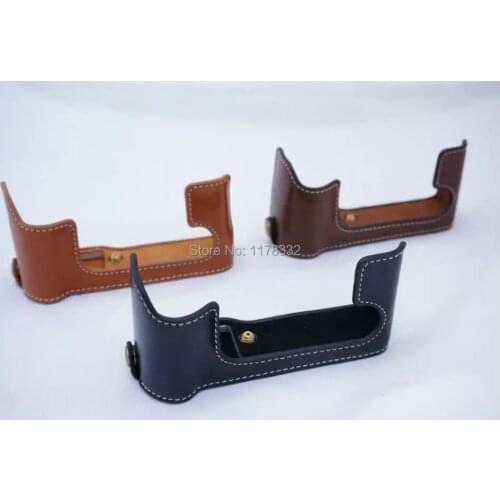 Classical New Arrival Half Body Set Cover Camera strap for Fujifilm Fuji X-T10 XT10 PU Leather Camera Bag Case