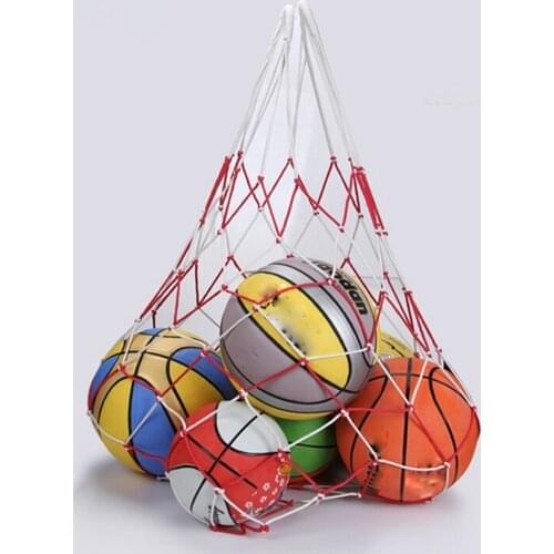 HOT 1 X 120cm 10 Balls Carry Bag Sports Portable Balls Volleyball Standard Nylon Thread Soccer Basketball Hoop Mesh Net