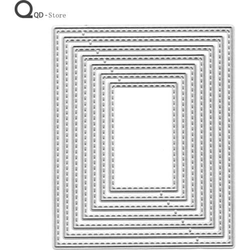 Scrapbooking Childrens Puzzle Classic Square Frame Metal Cutting Dies Handmade Tools DIY Card Make Mould Model Craft Decoration