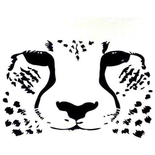 20X13CM FUN CHEETAH FACE Vinyl Car Sticker Motorcycle Decal Car-styling S6-2192