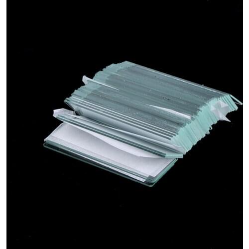50 Pieces Microscope Slide Cover Glasses for Biology Experiment Accessories