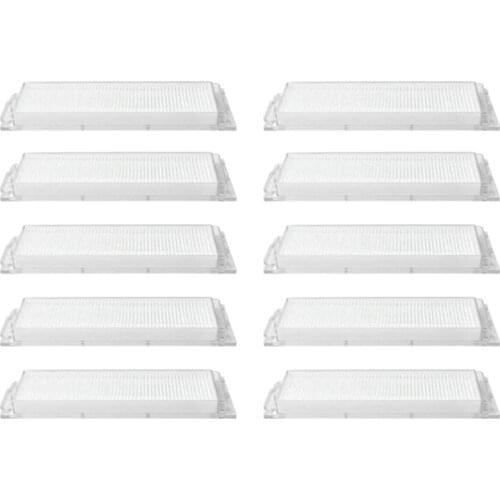 10Pcs Hepa Filter for Xiaomi Robot Vacuum Cleaner STYJ02YM Conga 3490 Viomi V2 PRO Filter V-RVCLM21B