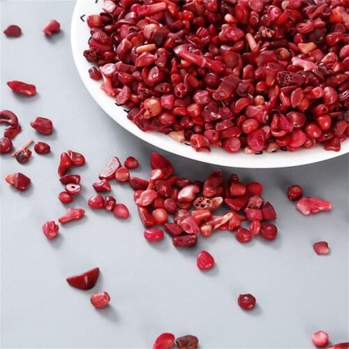 100g Imitation Red Coral Gravel Witchcraft Supplies Souvenirs And Gifts Stones Healing Fish Tank Aquarium Decoration