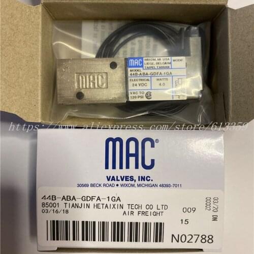 44B-ABA-GDFA-1GA MAC Solenoid Valve 100% New Original