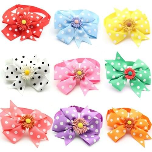 50 Pcs Small Pet Dog Accessories Ribbon Bowknot With Cute Accessories Dog Bow Ties Pet Supplies Dog Party Grooming Product