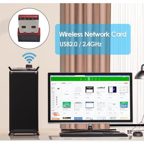 300Mbps Practical Wireless WiFi Dongle Mini Adapter for RG351P Handheld Game Console 2.4GHz Wireless Network Receiver