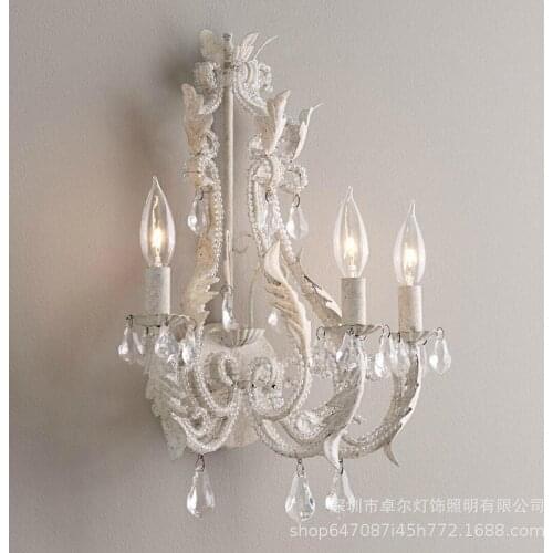 French wall lamp, retro vetch leaf wall lamp, bedroom bedside lamp, entrance hallway, childrens room wall lamp