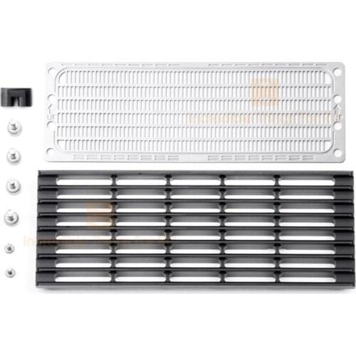 GRC Aluminum Alloy Front Inlet Grille Metal Cooling Grid For 1/10 Rc Crawler Car Traxxas Trx4 Air Inlet Intake Grille