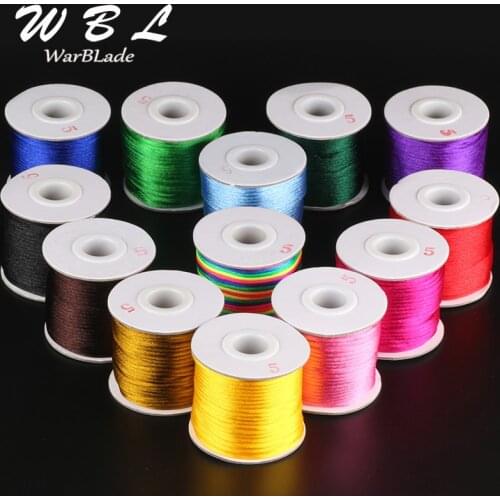 60m 1.5mm 2mm 2.5mm Cotton Cord Nylon Thread Cord Braided Chinese Knot Macrame Cord String DIY Rope Bead Bracelet Jewelry Making