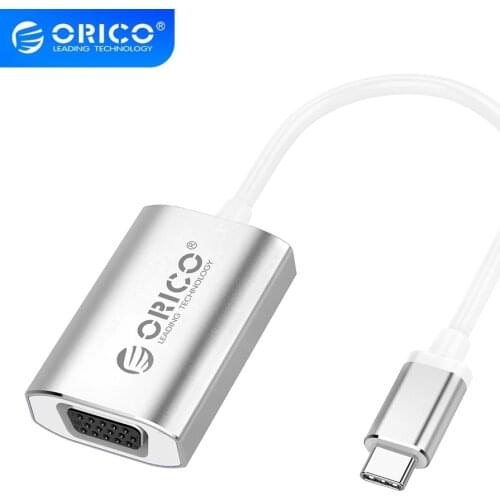 ORICO Type-C to VGA DP Mini DP Male to Female HD Video Adapter Cable for MacBook Nintendo Samsung S9 Dex Huawei P20 Project TV