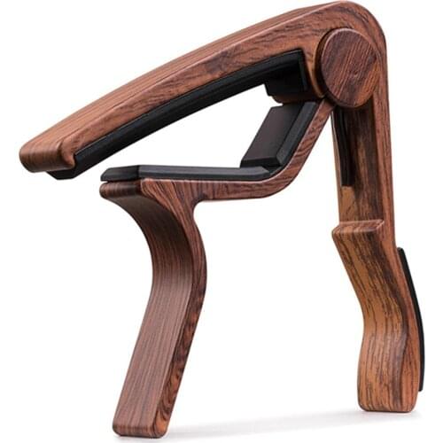 Wood Grain Metal Capo Wood Guitar Capo for Folk Guitar Tuning Musical Instrument Accessories For Guitar Parts guitar accessories