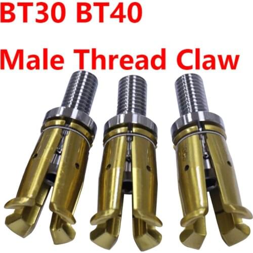 Male thread 45 degree BT30 Claw BT40 GRIPPERS External threaded Spindle claw clamp pull claw Tool milling CNC machine center