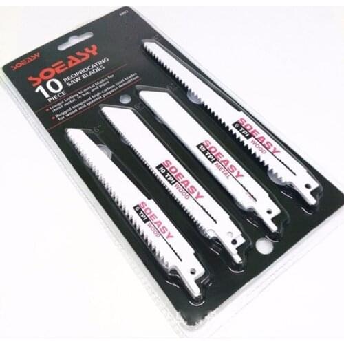 Wood saw kit saber saw blade for wood working 10pcs saw kit for wood working use at good price