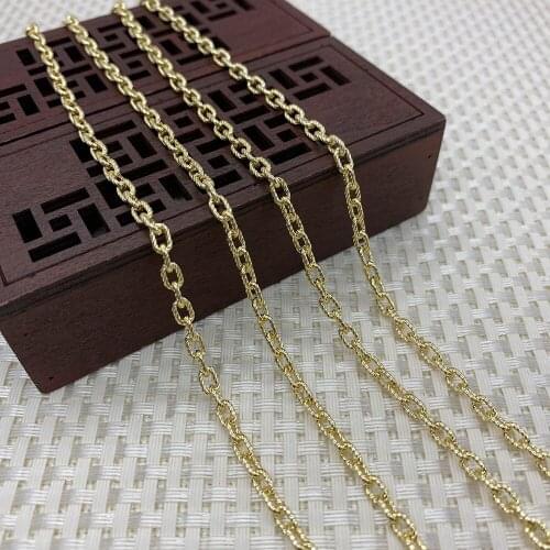 4x6mm Handmade Copper Chain Bohemian Hollow DIY Crafts Decoration Necklace Bracelet Jewelry Accessories Wholesale 1meter