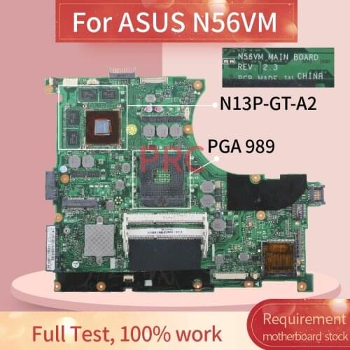 N56VM REV:2.3 For ASUS N56VM N56VZ N56VJ N56V GT630M GT635M Laptop motherboard SLJ8E N13P-GT-A2 DDR3 Notebook Mainboard