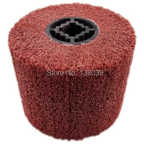 120mm X 100mm Drum Non-Woven Abrasive Polishing Wheel (Cylinder buffing wheel) drawing wheels for wire drawing machine 4 PCS