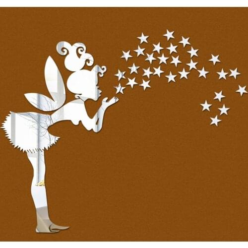 New hot sale rushed Modern Acrylic home decorations kitchen Pattern diy mirror wall sticker large 3d stickers hot