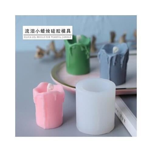 PRZY Tearful Silicone Candle Mold Soap Molds Gypsum Chocolate Scented Candle Molds Cake Mould Clay Resin Silicone Rubber