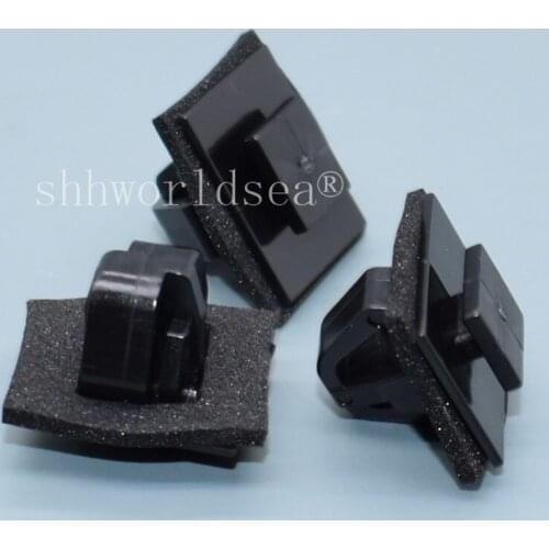 Shhworldsea 100PCS Body Side Moulding Clip With Sealer For Hyundai 87756-38000 For Elantra Auto Plastic Fastener Clips Car