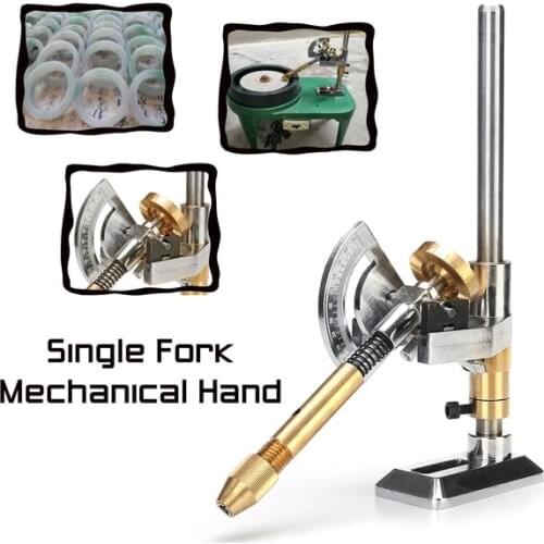Jade Grinding Faceted Manipulator Gem Faceting Machine Jewel Angle Polisher Fork 12/24/36/48/60/72/84/96 Index Wheels Handle