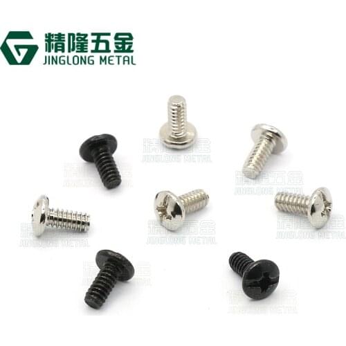 100PCS DIY Computer Case Screw TM6-32*7.7 ANSI Coarse Thread 3.5*7.7 Black Zinc Hard Disk Power Screw