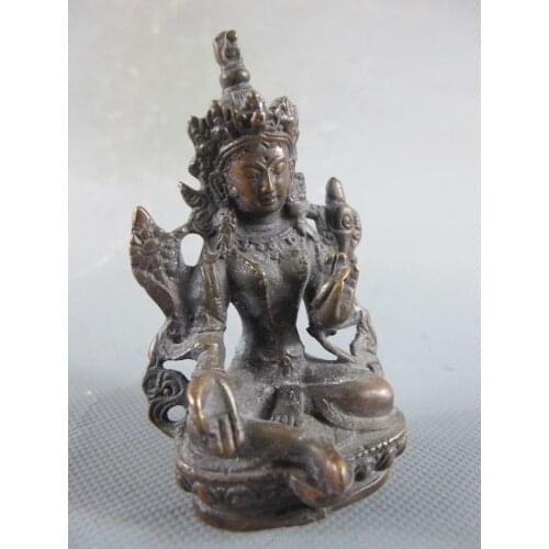 CHINA antigua estatua de Buda Sakyamuni KUANYIN GUANYIN