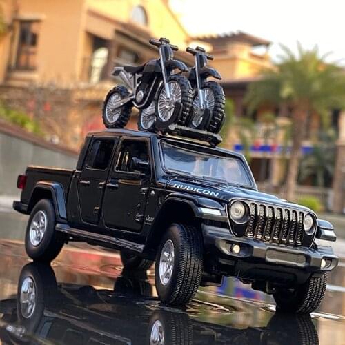1:32 Jeeps Wranglers Gladiator Off-road Alloy Car Diecast Model Toy Vehicle High Simulation Metal Car Collection Toys for boys