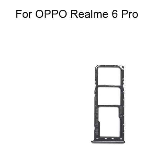 1PC For OPPO Realme 6 Pro Tested Good Sim Card Holder Tray Card Slot For OPPO Realme 6Pro Sim Card Holder