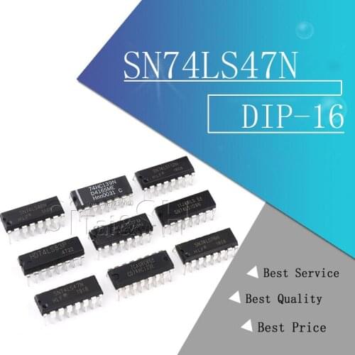 10pcs 74LS47 SN74LS47N 74LS83 74LS85 74LS112 SN74LS112 74LS138 SN74LS138N 74LS145 SN74LS145N 74LS151 SN74LS151 74LS194 DIP16