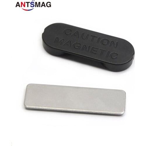 200pcs Magnetic Name badge ID Badge Name Tag Holder Super Strong Permanent Magnetic badge 32x12mm Free Shipping
