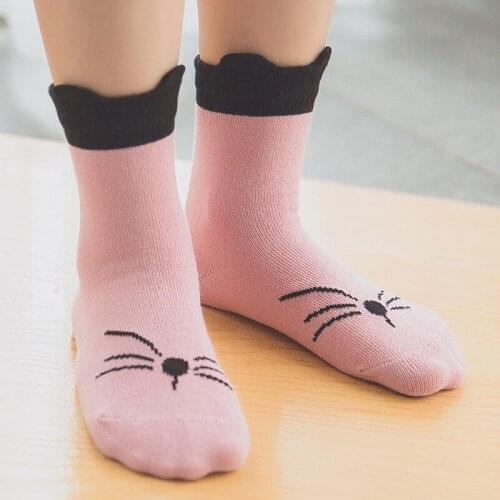 3 pairs / lot spring&autumn Cotton lovely cartoon pattern Korean fashion style kids socks 1--9 years boy girls children socks
