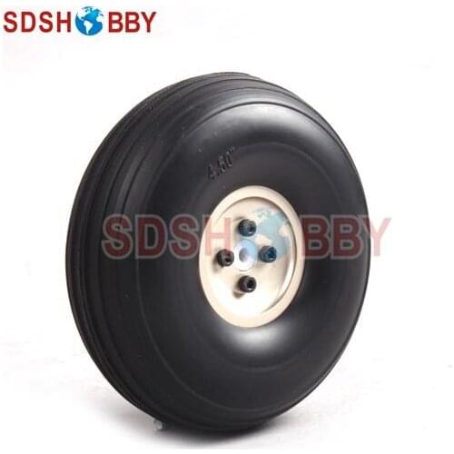 4.5inch PU Wheel for RC Airplane H41mm with D5mm CNC Aluminum Hub