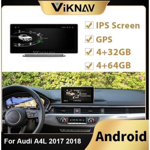 Android Car Radio Head Unit For AUDI A4L 2017 2018 Car Touch screen Stereo Recorder DVD Multimedia Player GPS navigation