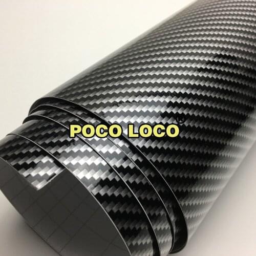 Car Sticker 2D Black Carbon Fiber Vehicle Vinyl Film Stickers DIY Waterproof Color Change Auto Wrapping Decal