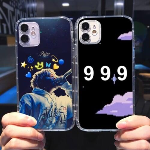 Rapper Juice WRLD 999 Phone Case Transparent for iPhone 6 7 8 11 12 s mini pro X XS XR MAX Plus cover funda shell