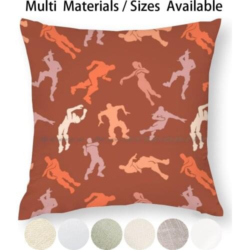 Battle Royale Dance Rainbow Lattice Pillow Case Throw Pillow Cover Cotton Linen Flax Kids 2fa Epic Games Aimbot Battle