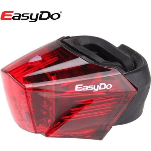 EasyDo Night Cycling Warning Taillight 3 LED MTB Mountain Road Bike Seatpost Light Waterproof Steady 2 Model Bicycle Accessories
