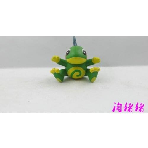TOMY Pokemon Action Figure Authentic Anime Ornaments Medium MC Bullfrog Politoed2 Rare Out-of-print Gacha Model Toy