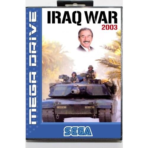 Iraq War 2003 16bit MD Game Card For Sega Mega Drive/ Genesis with Retail Box